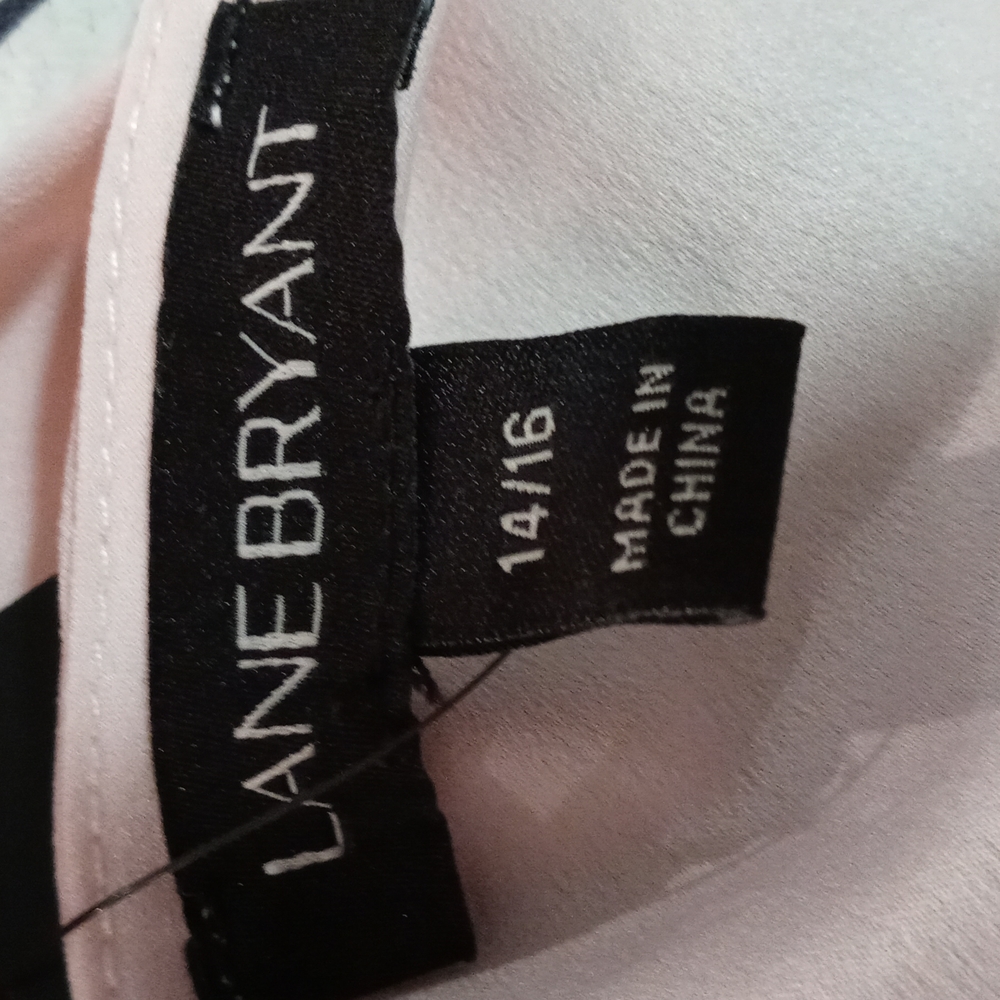 Lane Bryant Pink Kimono Long Sleeve Top Blouse Plus Size Back Tie Closure - Picture 7 of 10